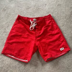 Bather Men’s Red Swim Trunks Size 30